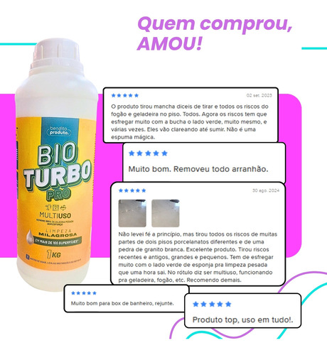 Bio Turbo Pro Restaurador Porcelanato Removedor Risco Mancha