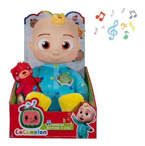 Cocomelon Peluche Jj Bedtime Con Sonidos Original