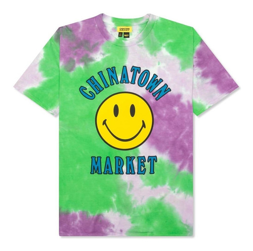 Playera Chinatown Market Smiley Tie Dye Original Ripndip Huf