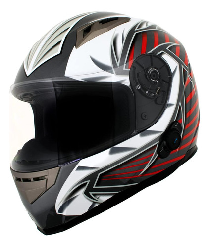 Casco Para Moto Milwaukee Helmets H520 Ti Talla M Color Negr