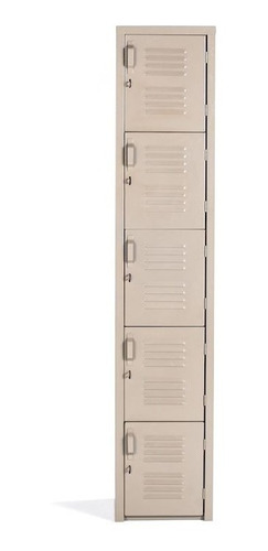 Locker Casillero Gabinete 5 Puertas 36cm X 37cm X 180cm