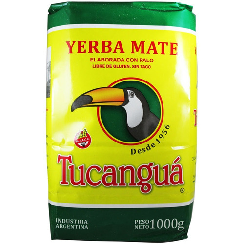 Yerba Mate Tradicional Tucanguá 1kg. Suave Y Natural