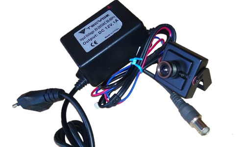 Imagem 1 de 1 de Mini Câmera Generica + Fonte Tec-voz 12v 1a