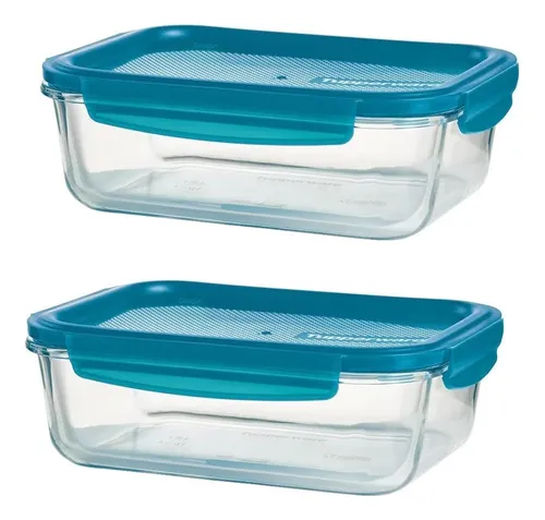 comprar Tupper® Hermetico Premiaglass X2 De 1lt Tupperware® Vidrio