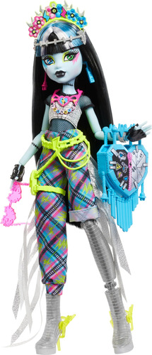 Muñeca Monster High Frankie Stein Con Atuendo Y Accesorios