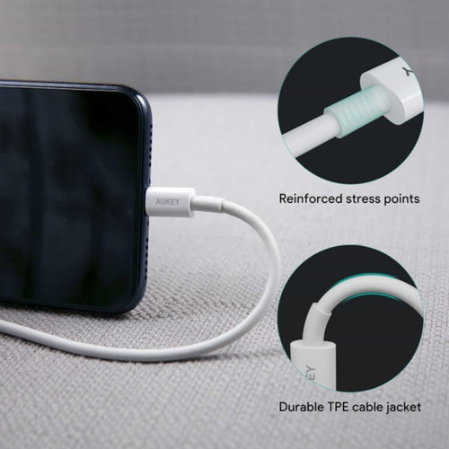 Cable Mfi Usb-c A Lightning De 1 Metro Blanco