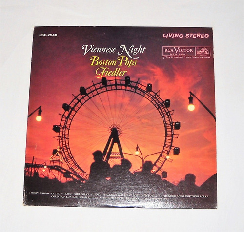 Boston Pops Orchestra Arthur Fiedler Viennese Night Lp Usa