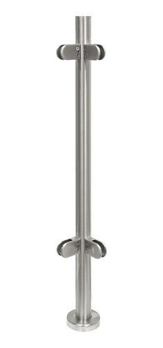 Columna Esquina 90° Acero Inoxidable Para Baranda De Vidrio