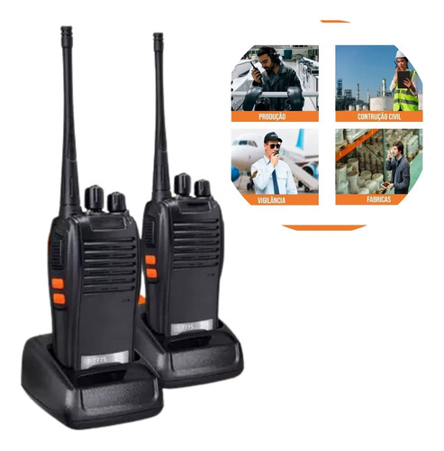Rádio Comunicador Walk Talk Baofeng 777s Alcance 12km   Fone