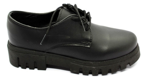 Zapato Casual Mujer Tipo Oxford Escolar Negro 22 Al 26 Gbl