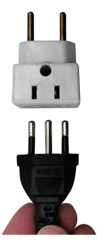 Adaptador Tomada Benjamin Maciço 3 Pino P/ 2 10 E 20 Amper