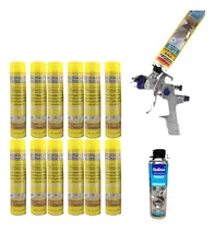 Comprar Kit Pistola Poliuretano Proyectado + 12 Cartucho +limpiador 