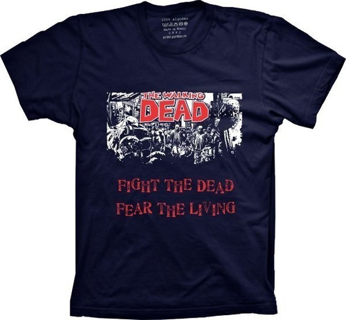 Camiseta Plus Size Série - The Walking Dead - Fight The Dead