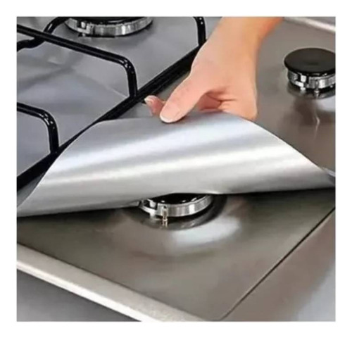 Pack 12 Lamina De Aluminio Protector Para Cocina A Gas