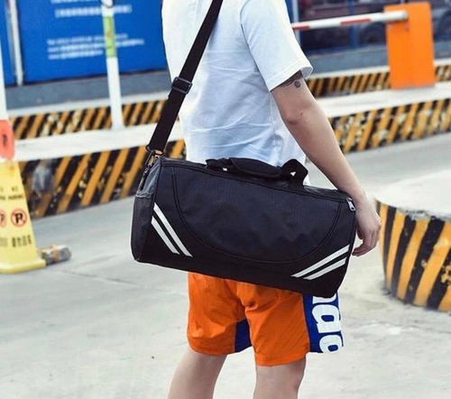 Maleta Deportiva Gym Viaje Mochila Franjas Colores De Moda