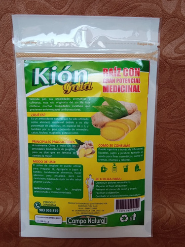 Kion En Polvo 100 Gr