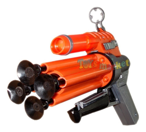 Pistola Lanza Dardos Mira Láser Y Tambor Giratorio Power Max