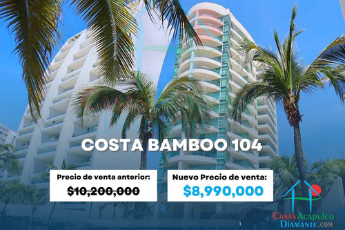 Cad Costa Bamboo 104. Depa De Playa Con Vista Lateral Al Mar