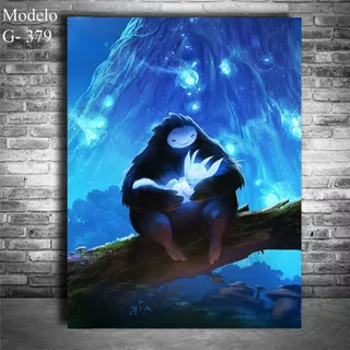 Cuadro Ori And The Blind Forest: 60 X 45 Cm Textura Canva