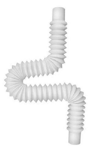 Extensión Trampa Flexible De Polipropileno Para Lavadero Color Blanco