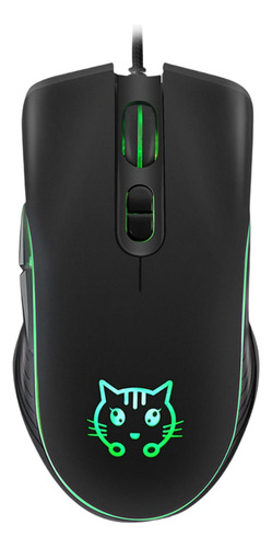 Ratón Ergonómico Para Juegos Con Cable, Luces De