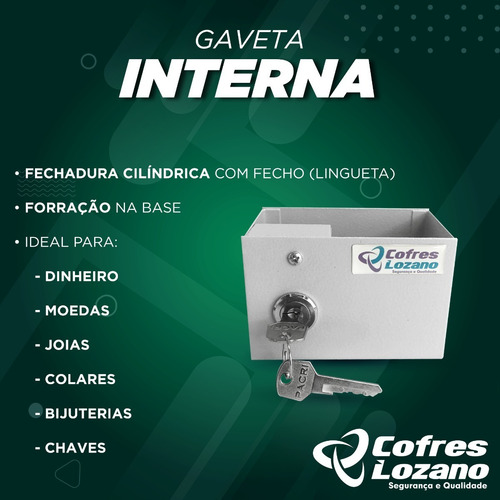 Imagem 7 de 10 de Cofre Invisível Embutir C/ Tomada Funcional
