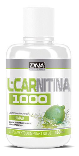 L-carnitina 1000 480ml - Dna Sabor L-carnitina 480ml Limão