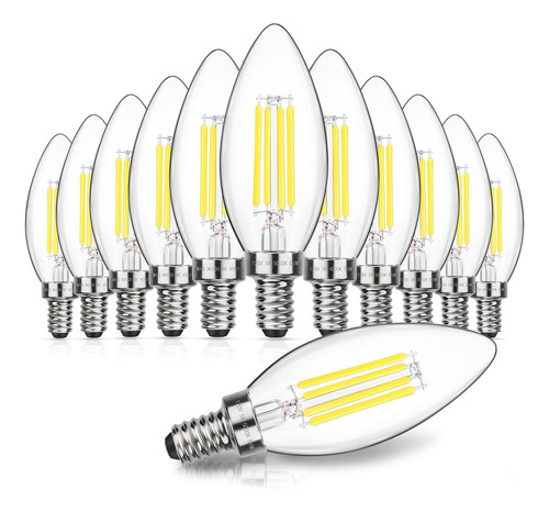 Bombas Led Regulables E12 De Maxvolador Con Forma De Candela