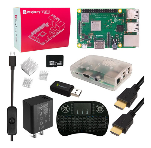 Makerspot Raspberry Pi 3 B+ Modelo B Plus Kit De Inicio Con 