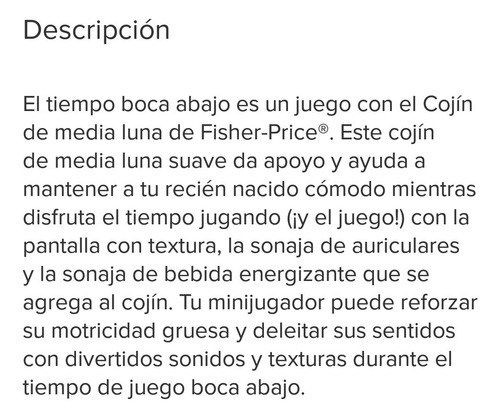 Fisher Price Cojin De Media Luna Videojuegos