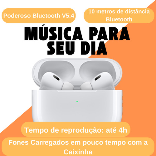 Fone De Ouvido Bluetooth Pro Compatível Com iPhone E Android
