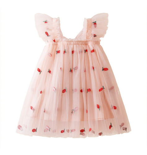 De Vestido De Tul Tipo Princesa Para Niña, Casual, De