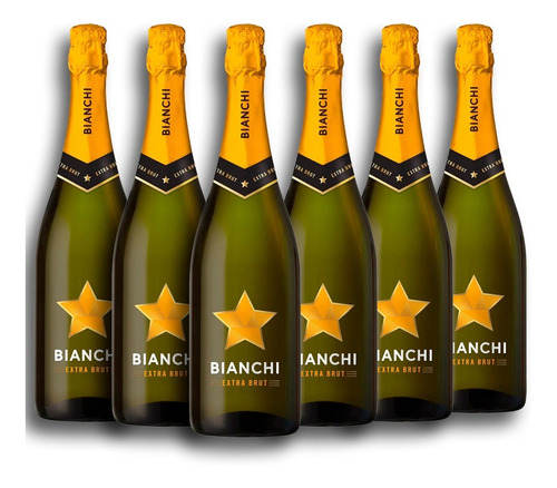 Espumante Bianchi Estrella Extra Brut Espumante - Caja X 6