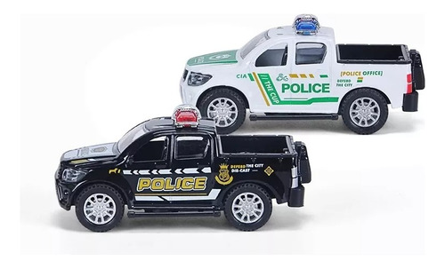 Auto Camioneta De Policia Con Sonido , Luz Y Movimiento 