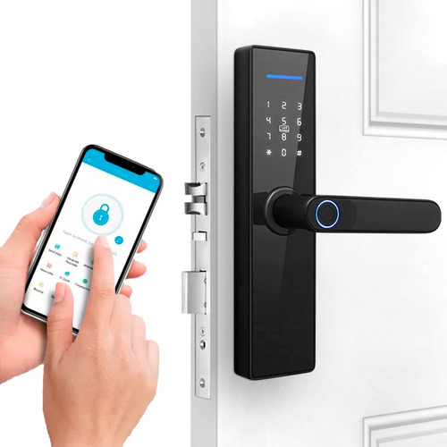 Imagen 1 de 9 de Cerradura Inteligente Smart Bluetooth Huella App Código H27
