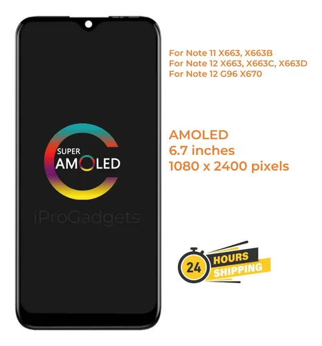 P-m Pantalla Táctil Amoled Para Infinix Note 11 12 X663 G96