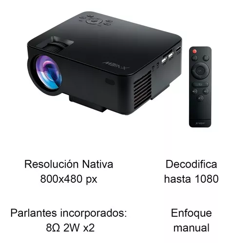 Proyector Led X View Full Hd 1080p 1000 Lumens Hasta 120