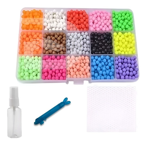 Estuche Hama Aqua Beads Perlas Magicas Agua Tabla + Pinza 