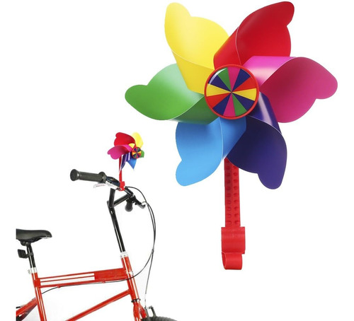 Manubrio De Bicicleta Flor Pinwheel Niños, Spinning Pi...