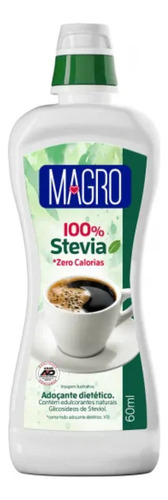 Adoçante Magro Líquido 100% Stevia Zero Calorias Diet 60ml