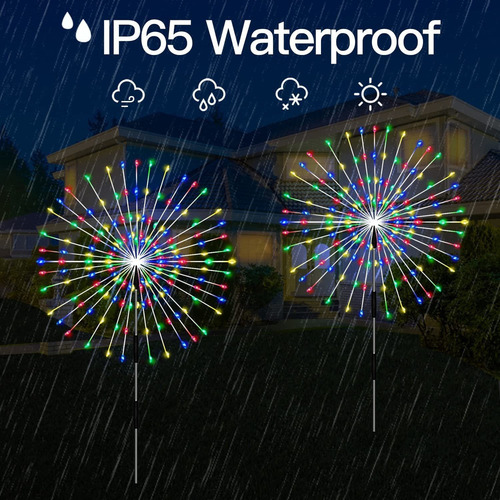 Paquete De 4 Luces De Lámpara De Fuegos Artificiales De Alam