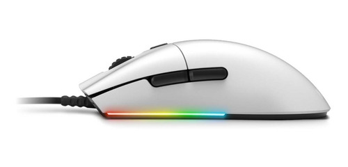 Imagen 2 de 5 de Mouse Gamer Nzxt Lift White Rgb Ambidiestro