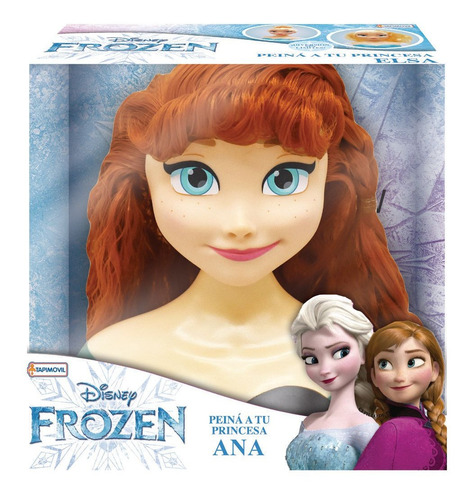 Muñeca Frozen Elsa O Anna Para Peinar C/ Pelo Cepillo Disney