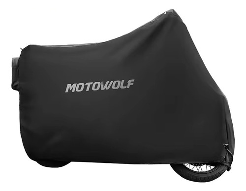 Universal Moto Cobertor Motowolf 0802 Plus XL Negro 230 m x 95 m