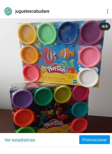 Imagen 4 de 4 de Play Doh En 8 Colores Surtidos.