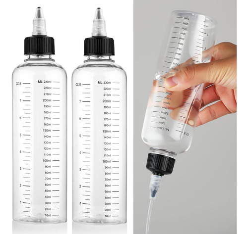 2 Pack Botella Aplicadora Para El Cabello 8.5oz Soft Sque...
