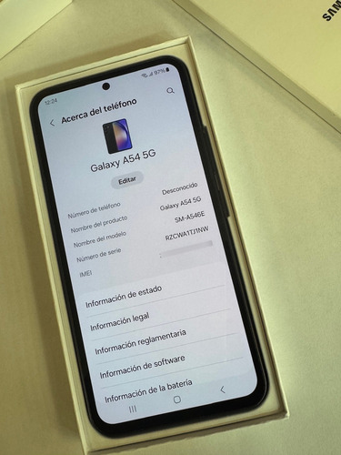Samsung Galaxy A54 5g 128 Gb. 8 Gb Ram Negro (Usado)