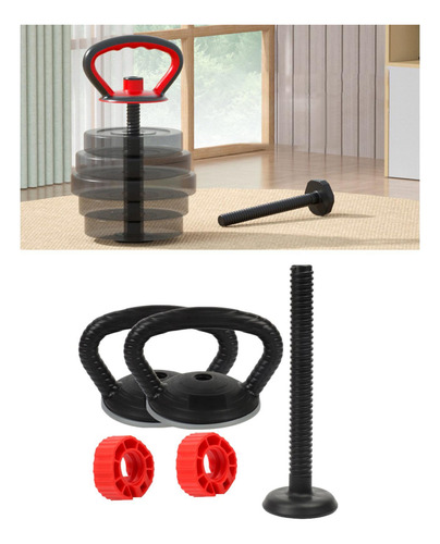 Convertidor De Mango De Kettlebell Ajustable 2 Mango Y 1 Bar