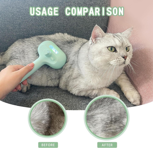 Cepillo De Vapor For Gatos De Limpieza 2 En 1 Gatos Y Perros