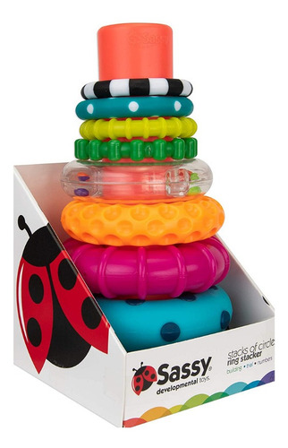 Imagen 3 de 5 de Poste Con Anillos Texturizados - Sassy
